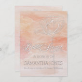 KRALWASSERFARBE MODERNE BREITE EINLADUNG (Vorne/Hinten)