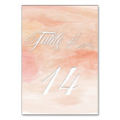 KRALWASSERFARBE MODERNE BREITE TISCHNUMMER (Rückseite)