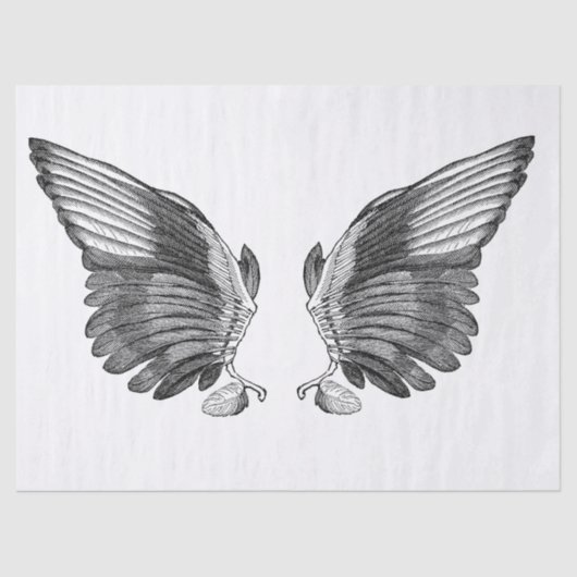 Kram-Zeitschrift Wings Element-Blatt Seidenpapier (Vorderseite)