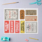 Kram-Zeitschriften-Aufkleber-Elemente Decoupage Seidenpapier (Basteln)