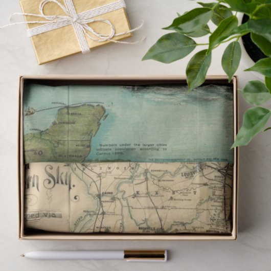 Kram-Zeitschriften-Karten-Rest Seidenpapier (Geschenk)