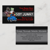 Kramabbau. Hauling.Garbage.Promotional Visitenkarte (Vorne/Hinten)