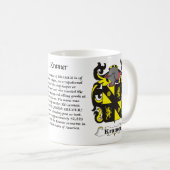 Kramer Familien-Wappen Tasse (VorderseiteRechts)