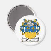 Kramer Familienwappen Magnet (Vorderseite/Rückseite)