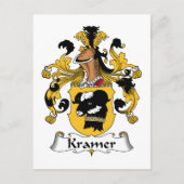 Kramer Familienwappen Postkarte (Vorderseite)