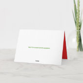 Krampen mit Kinderschnee Feiertagskarte (Rückseite)