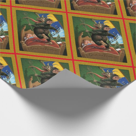 Krampf Geschenkpapier (Ecke)