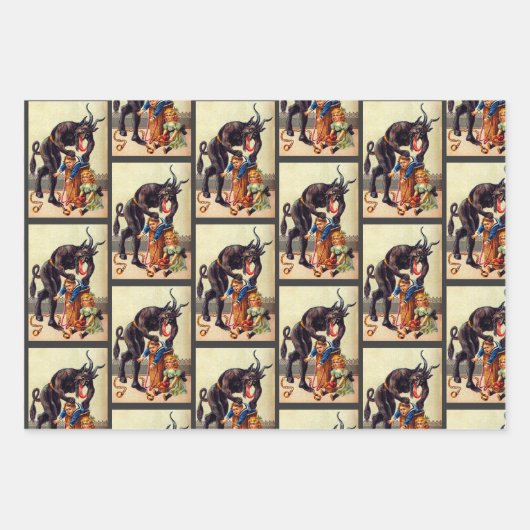 Krampf-Wrapping Paper Set 1 Geschenkpapier Set (Vorderseite 2)