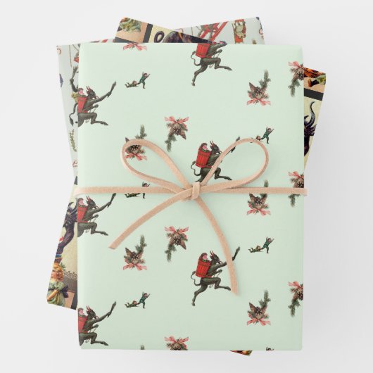 Krampf-Wrapping Paper Set 1 Geschenkpapier Set (Beispiel)