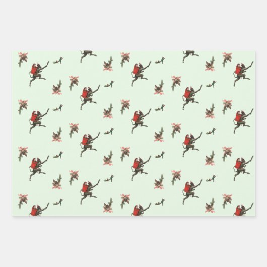 Krampf-Wrapping Paper Set 1 Geschenkpapier Set (Vorderseite)