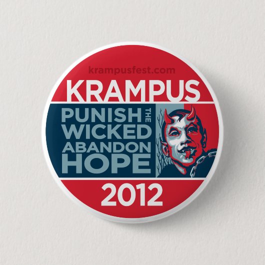 Krampus 2012 Kampagnen-Knopf Button (Vorderseite)