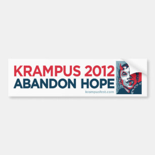 Krampus 2012 Verzicht-Hoffnungs-Slogan-Aufkleber Autoaufkleber
