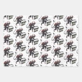 Krampus 3 Styles Weihnachtsfeiertag Geschenkpapier Set (Vorderseite)