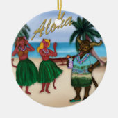 Krampus auf Ferien-Verzierung Keramikornament (Vorne)