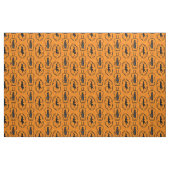 Krampus auf Orange Stoff (Fat Quarter (45,7 x 55,9 cm))