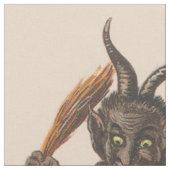 Krampus bestraft Kinder Rutenkette Stoff (Nahaufnahme)