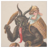 Krampus bestraft Kinder Rutenkette Stoff (Muster)