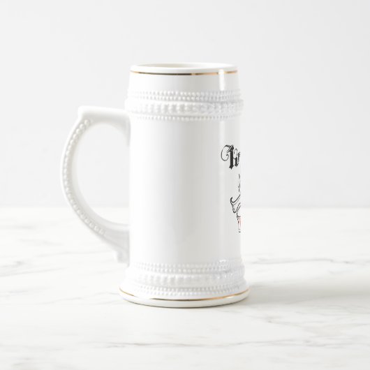 Krampus Bier Stein Bierglas (Links)