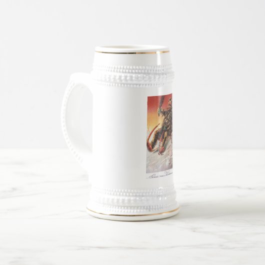 Krampus Bier-Tasse Bierglas (Vorderseite Links)
