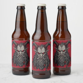 Krampus Bierflaschenetikett