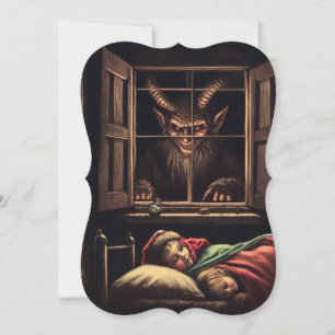 Krampus blank feiertagskarte