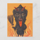 Krampus Broom Hell Chains Postkarte (Vorderseite)