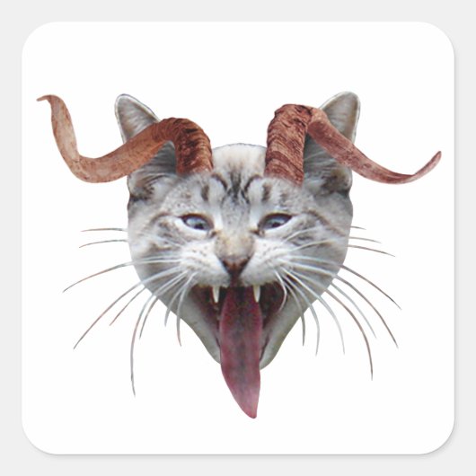 Krampus Cat Sticker (Vorderseite)