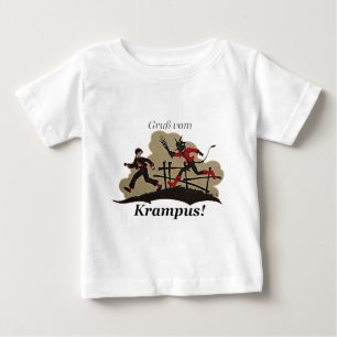 Krampus Chases Kid Baby T-shirt
