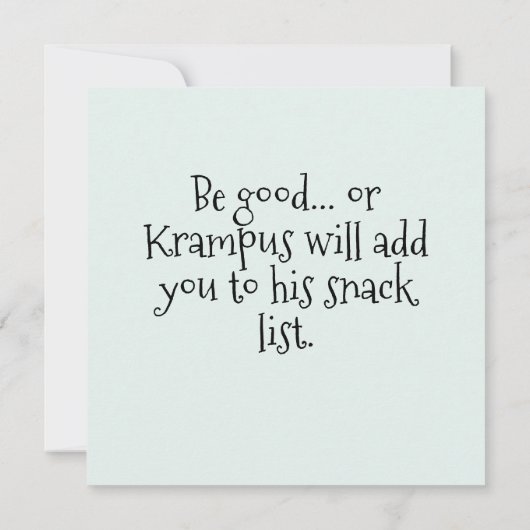 Krampus Christmas (Rückseite)