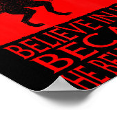 Krampus Christmas Believe In Him Occult Y Folklore Poster (Ecke)