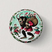 Krampus Christmas Button (Vorderseite)