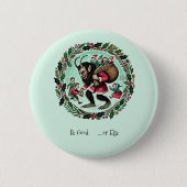 Krampus Christmas Button (Vorderseite)