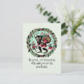 Krampus Christmas Feiertagspostkarte (Stehend Vorderseite)