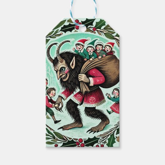 Krampus Christmas Geschenkanhänger (Vorderseite)
