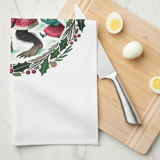 Krampus Christmas Geschirrtuch (Viertel Falte)