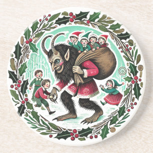 Krampus Christmas Getränkeuntersetzer