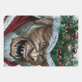 Krampus Christmas Jigsaw Puzzle Postcard Food Labr Geschenkpapier Set (Vorderseite)
