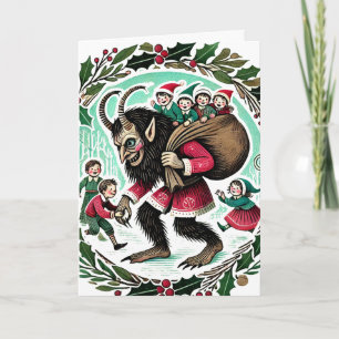 Krampus Christmas Karte