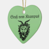 Krampus Christmas Keramik Ornament (Links)