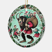 Krampus Christmas Keramik Ornament (Links)