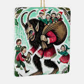 Krampus Christmas Keramikornament (Rechts)