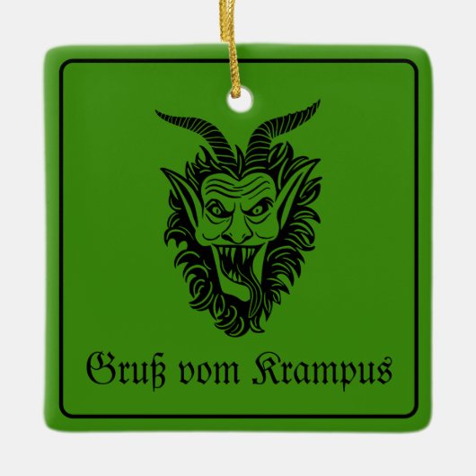 Krampus Christmas Keramikornament (Vorderseite)