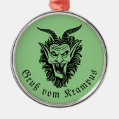 Krampus Christmas Ornament Aus Metall (Vorne)