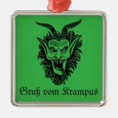 Krampus Christmas Ornament Aus Metall (Vorne)
