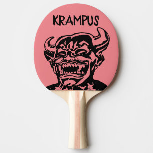 KRAMPUS CHRISTMAS PADDLES PONG TISCHTENNIS SCHLÄGER