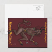 Krampus Christmas Post Card Feiertagspostkarte (Vorne/Hinten)