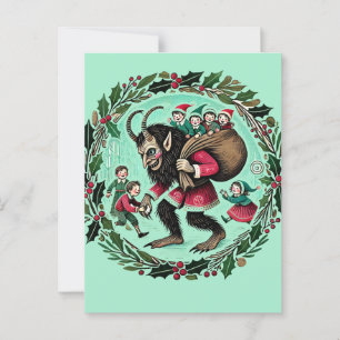 Krampus Christmas Postkarte