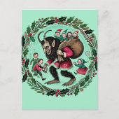 Krampus Christmas Postkarte (Vorderseite)
