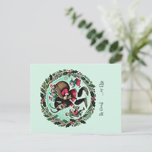 Krampus Christmas                                  Postkarte (Stehend Vorderseite)
