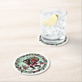 Krampus Christmas Runder Pappuntersetzer (Vor Ort)